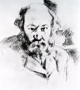 porträtt i svartkrita