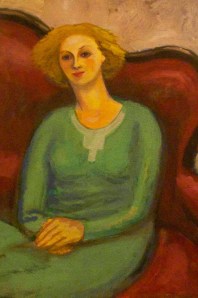 TaubeEporträttAstriStor Astri grön klänning